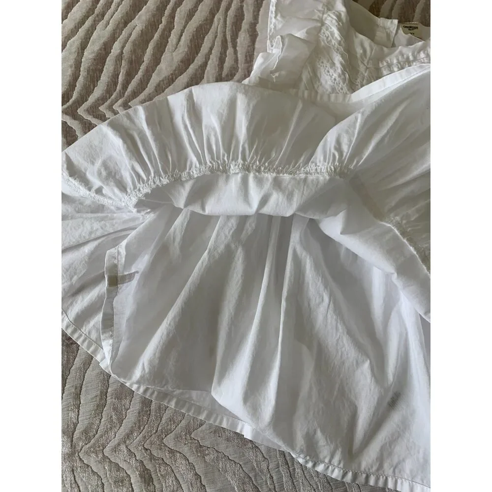 OshKosh B'gosh Toddler Girls' Cotton Pintuck Tiered White Dress 2T